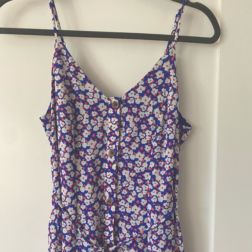 Brand New Red White & Pink Midi Cami Dress Size XS